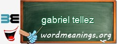 WordMeaning blackboard for gabriel tellez